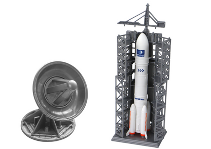 Vesmírná mise - sada s raketou a astronautem, 5 dílů