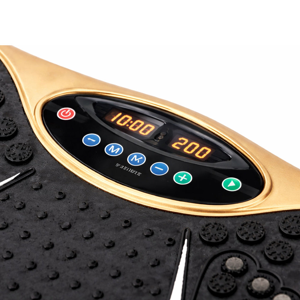 Vibrační fitness platforma s Bluetooth reproduktory pro cvičení