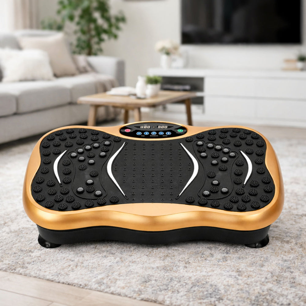 Vibrační fitness platforma s Bluetooth reproduktory pro cvičení