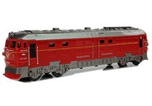 Vlak lokomotiva Pendolino s pull back pohonem světlo zvuk červený