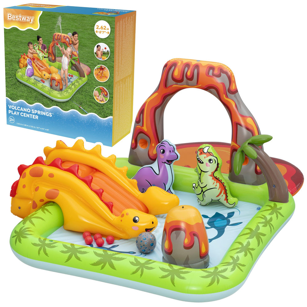 Vodní hřiště s dinosaury a sopkou – Bestway 53172
