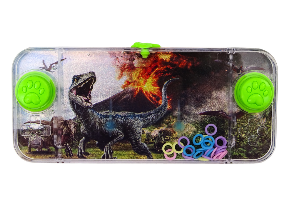 Vodní obratnostní hra Dinosaurus Carnotaurus s konzolou zelená