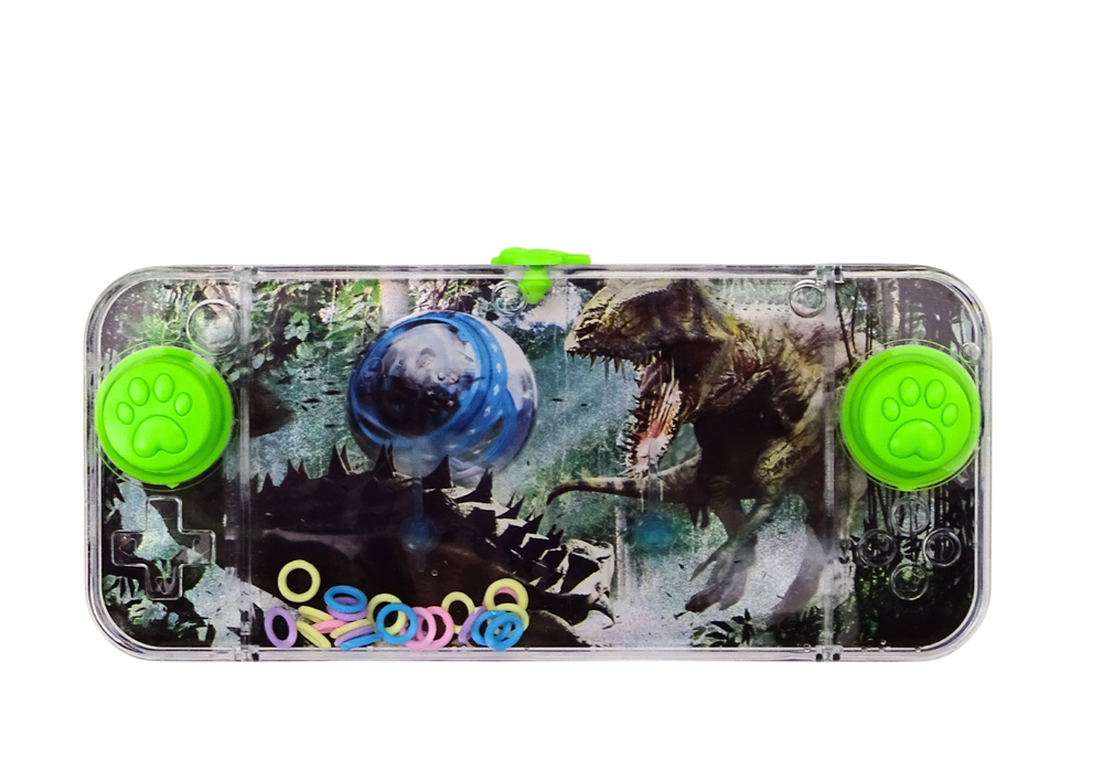 Vodní obratnostní hra Dinosaurus Stegosaurus s konzolou zelená