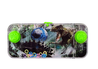 Vodní obratnostní hra Dinosaurus Stegosaurus s konzolou zelená