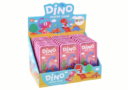 Vodní obratnostní hra telefon s dinosaurem – růžová