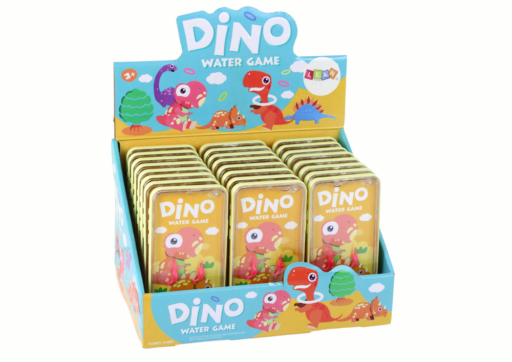 Vodní obratnostní hra telefon s dinosaurem – žlutá