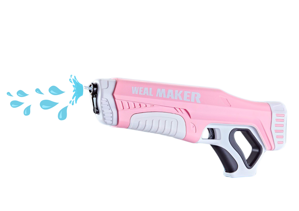 Vodní pistole automatická s akumulátorem 350 ml růžová
