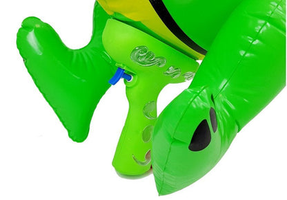 Vodní pistole dinosaurus s pumpou 72 cm zelená