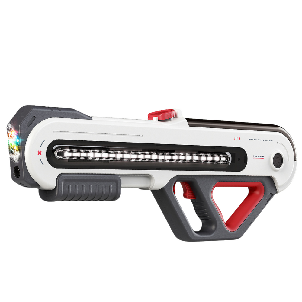 Vodní pistole elektrická s LED světly 60cm – bílá | W12