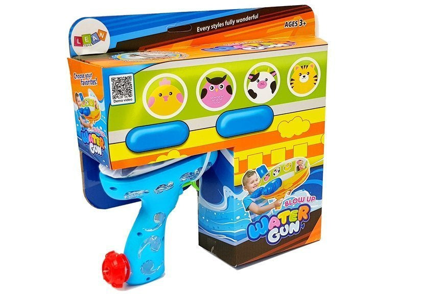 Vodní pistole jednorožec s pumpou 62 cm bílá modrá