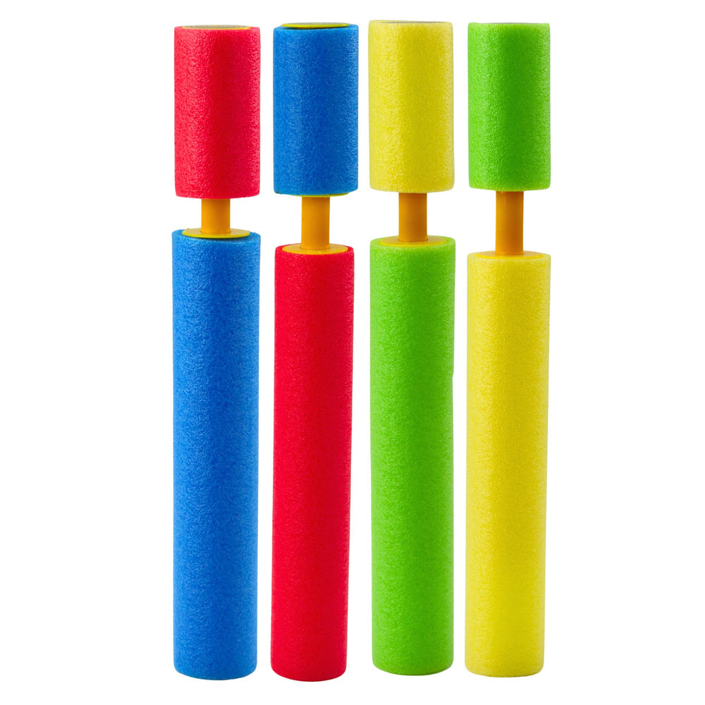 Vodní pistole s pumpou pěnová 30cm – letní hračka mix barev