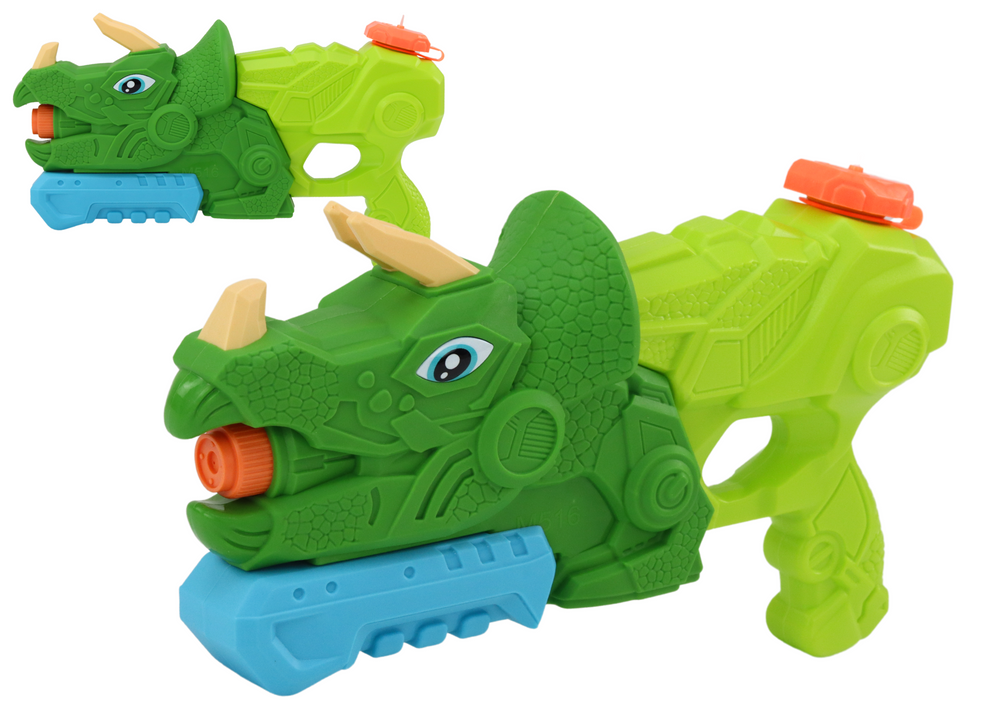 Vodní pistole Triceratops 1000ml – dosah 7m | zelená
