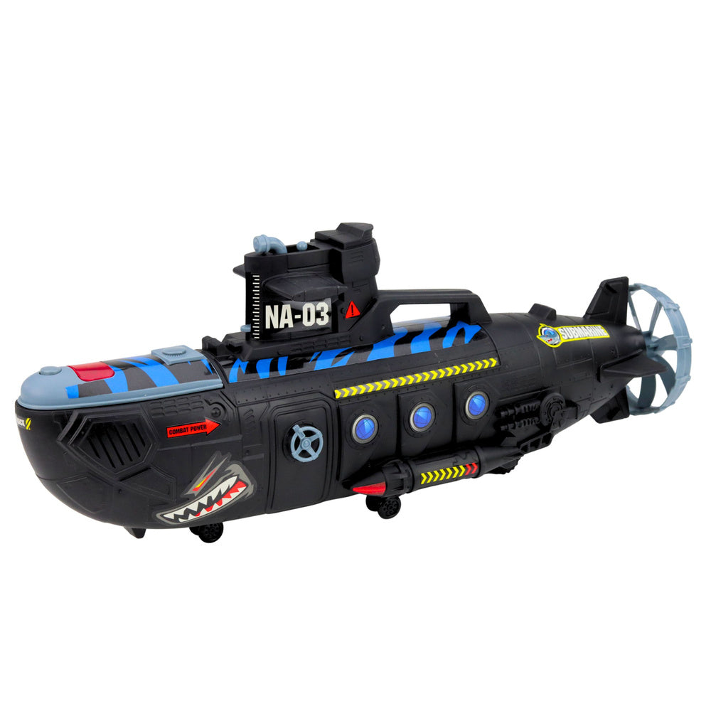 Vojenská ponorka se světly a zvuky – černá