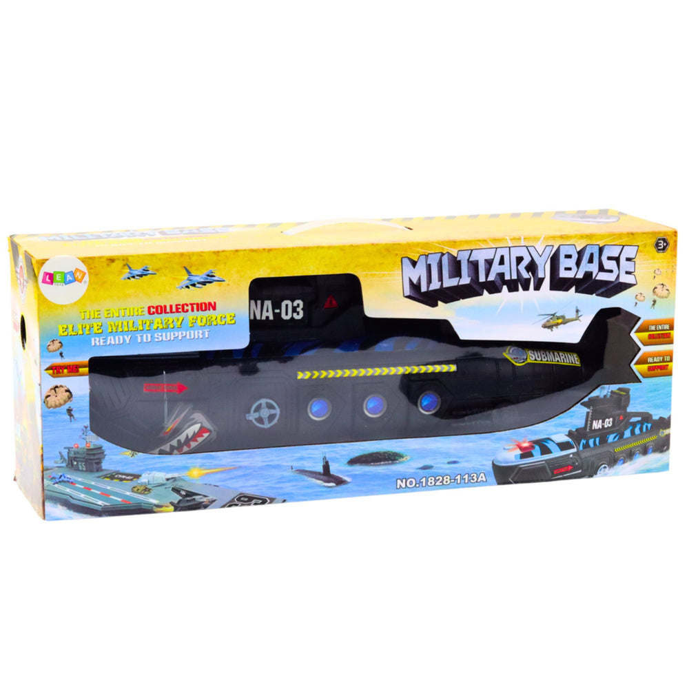 Vojenská ponorka se světly a zvuky – černá