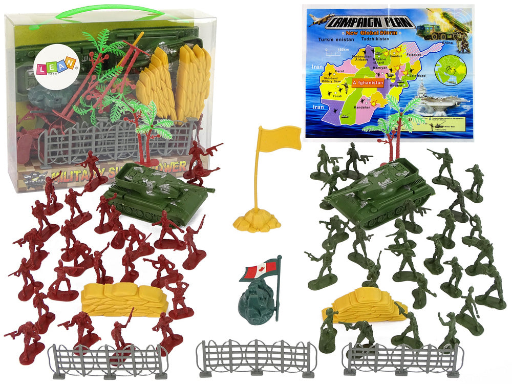 Vojenská sada s vojáčky a tanky – velký militární set