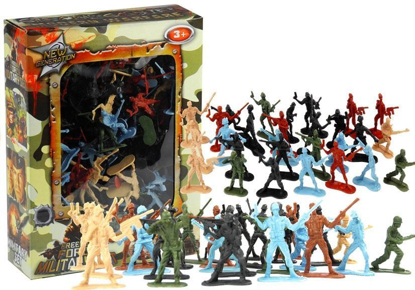Vojenské figurky vojáci armáda – set 80 kusů plastové