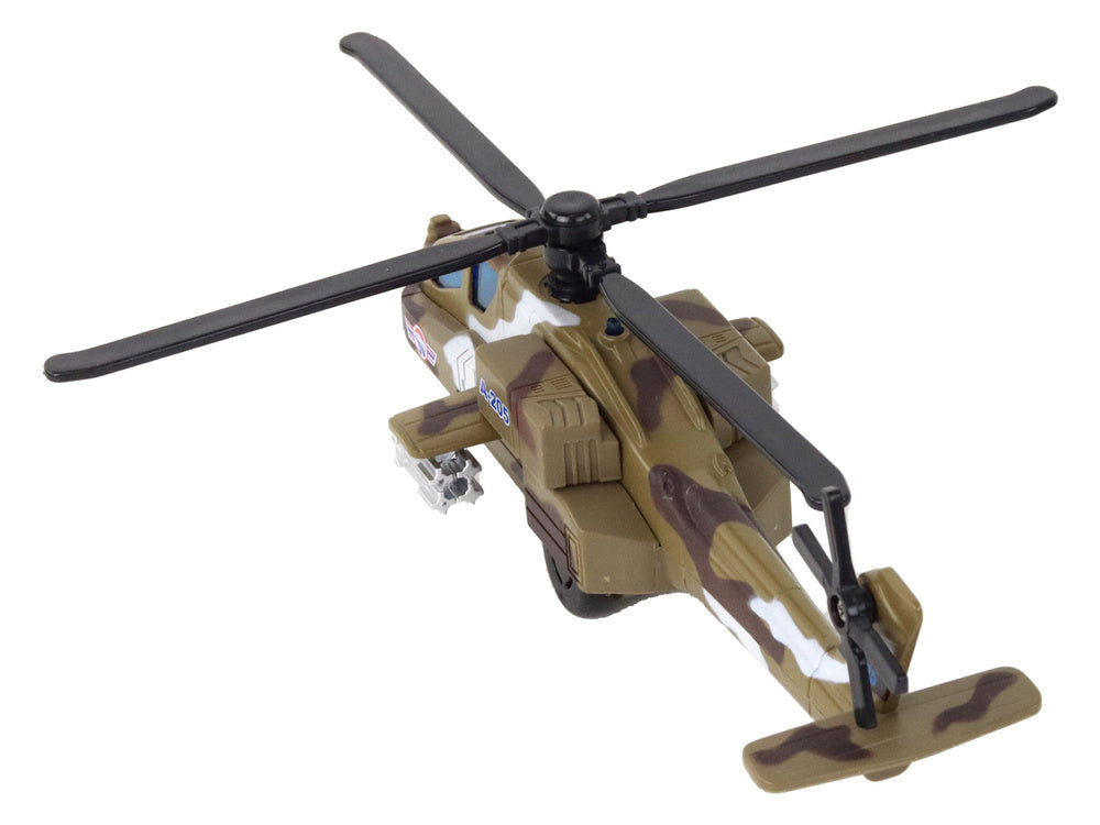 Vojenský helikoptér hliníkový – se zvuky a světly | hračka