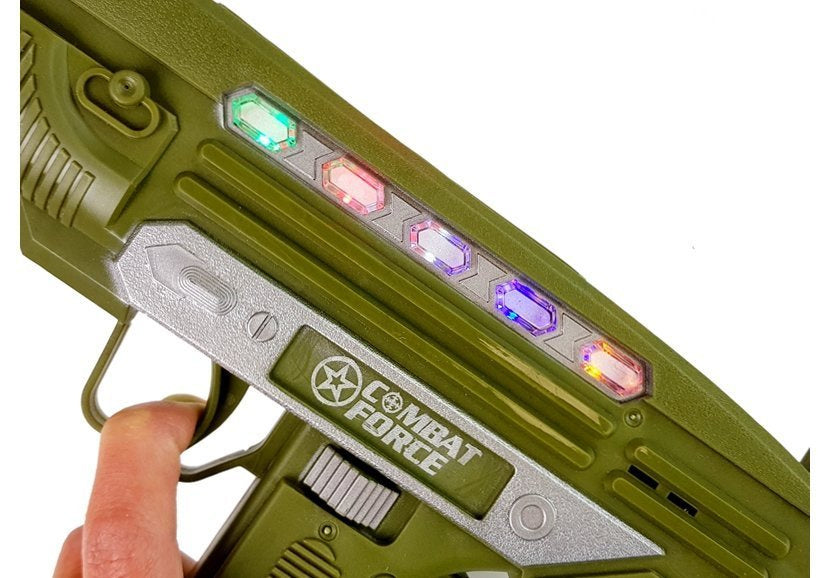 Vojenský set pistole se zvuky a světly s odznakem 37 cm
