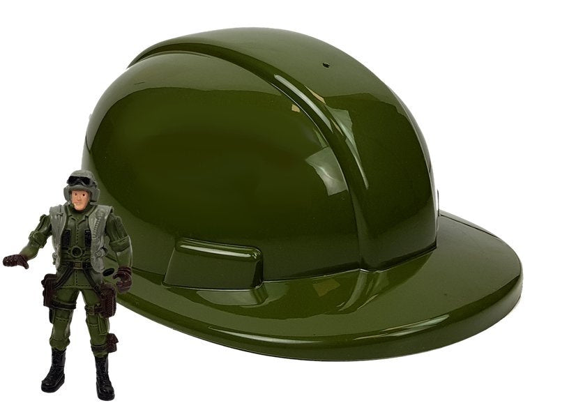 Vojenský set s helikoptérou helma figurka vojáka zbraně