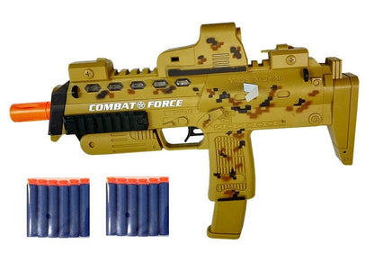 Vojenský set s pistolí na pěnové náboje a příslušenstvím MP7