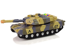 Vojenský tank 1:16 – se zvuky a světly | maskáčový hnědý
