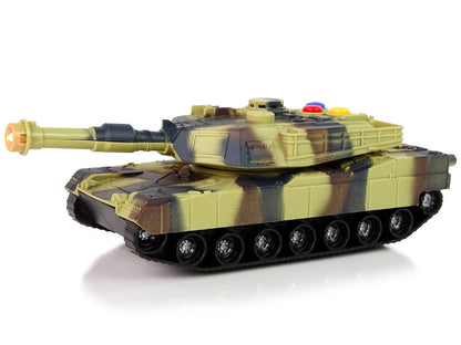 Vojenský tank 1:32 – se zvukem a světlem | maskáčový hnědý