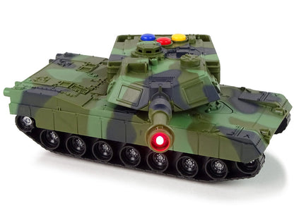 Vojenský tank 1:32 – se zvuky a světly | maskáčový