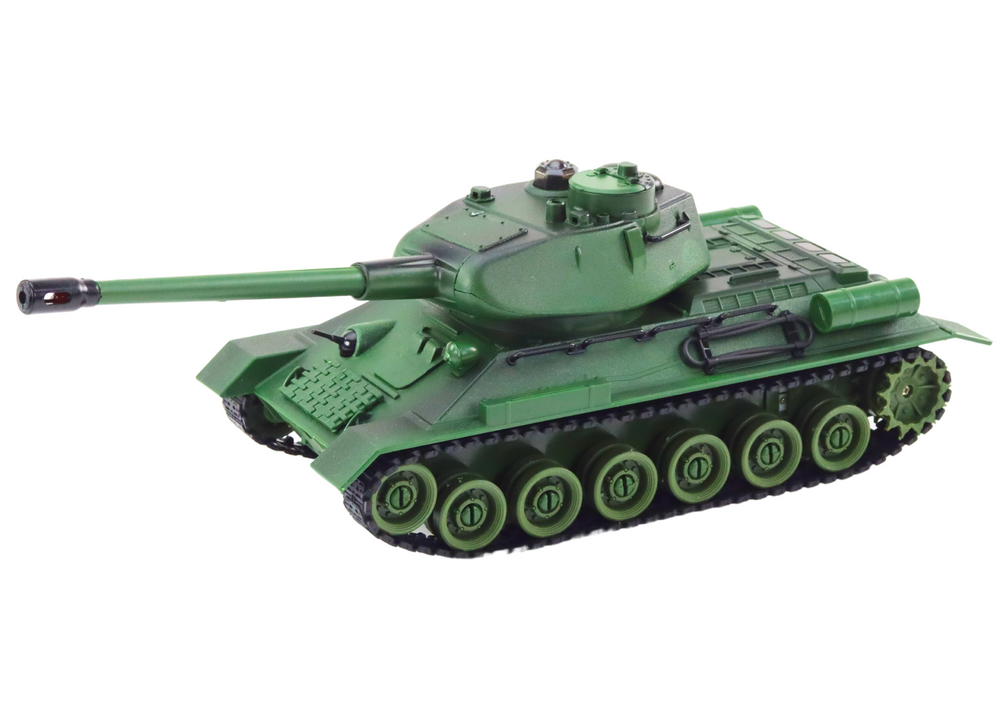 Vojenský tank na dálkové ovládání RC 1:28 otočná věž zelený