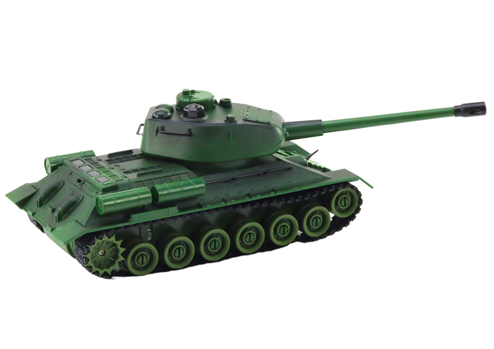 Vojenský tank na dálkové ovládání RC 1:28 otočná věž zelený