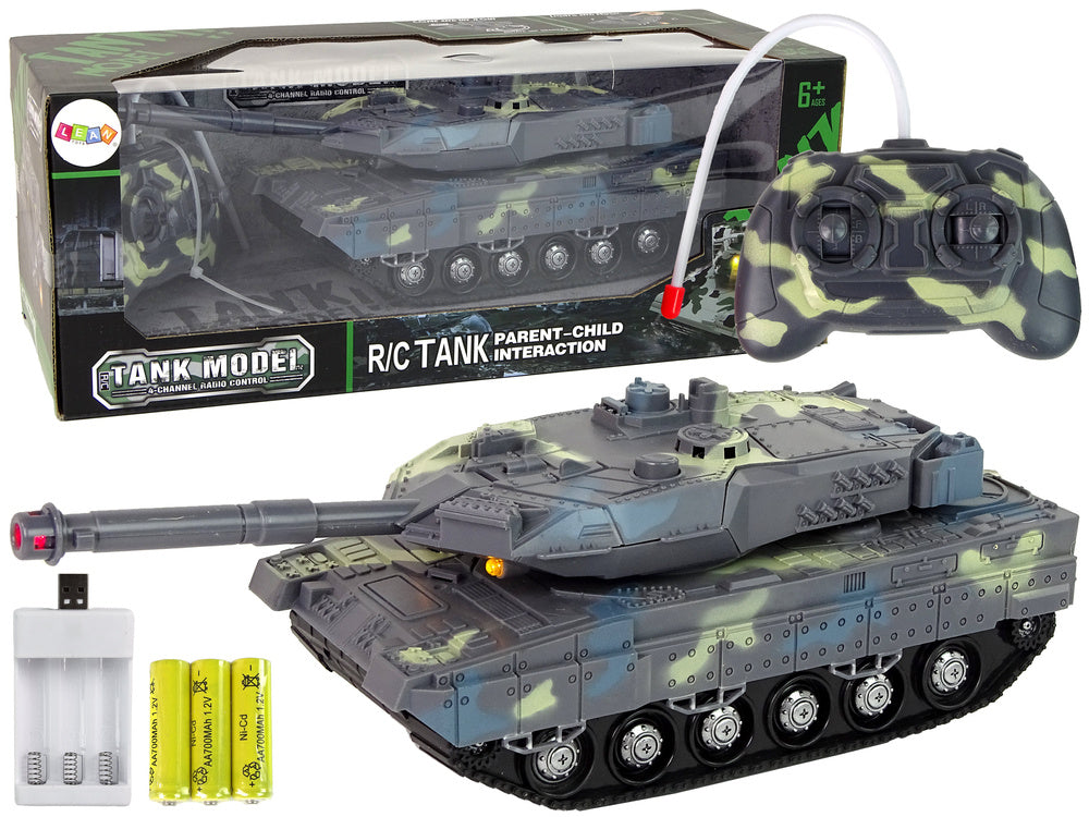 Vojenský tank na dálkové ovládání – se zvuky střelby moro
