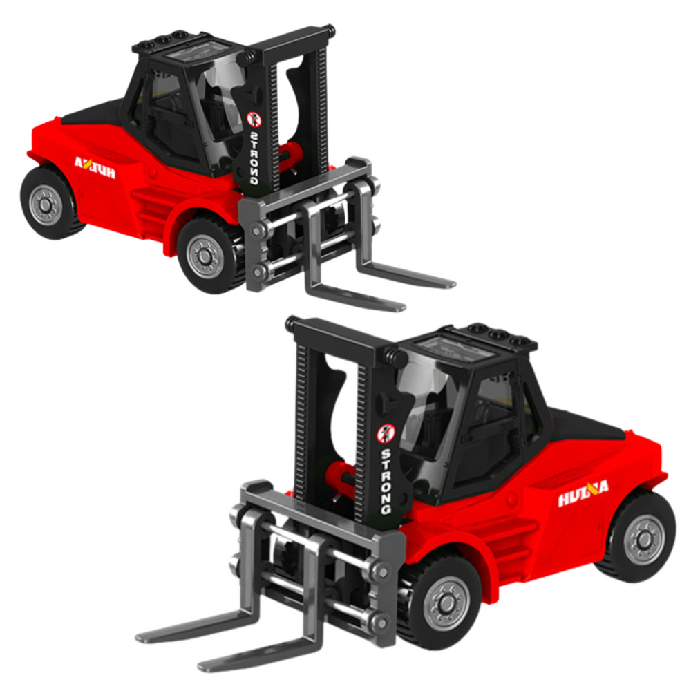 Vysokozdvižný vozík kovový model 1:80 – Huina červený