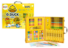 Výtvarná sada v kufříku Žlutá kačka 84 prvků pro děti od 3 let