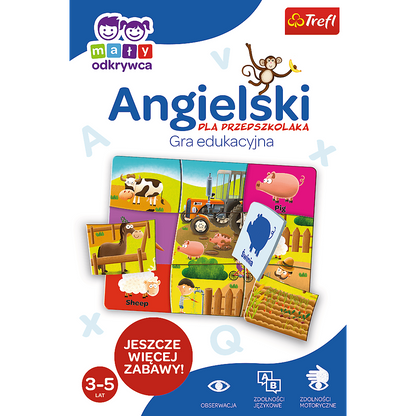 Vzdělávací hra angličtina pro předškoláky puzzle Malý objevitel – Trefl