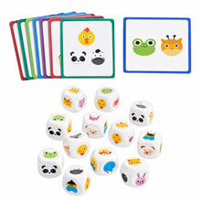 Vzdělávací hra Dopasuj zvířátka s dřevěnými kostkami