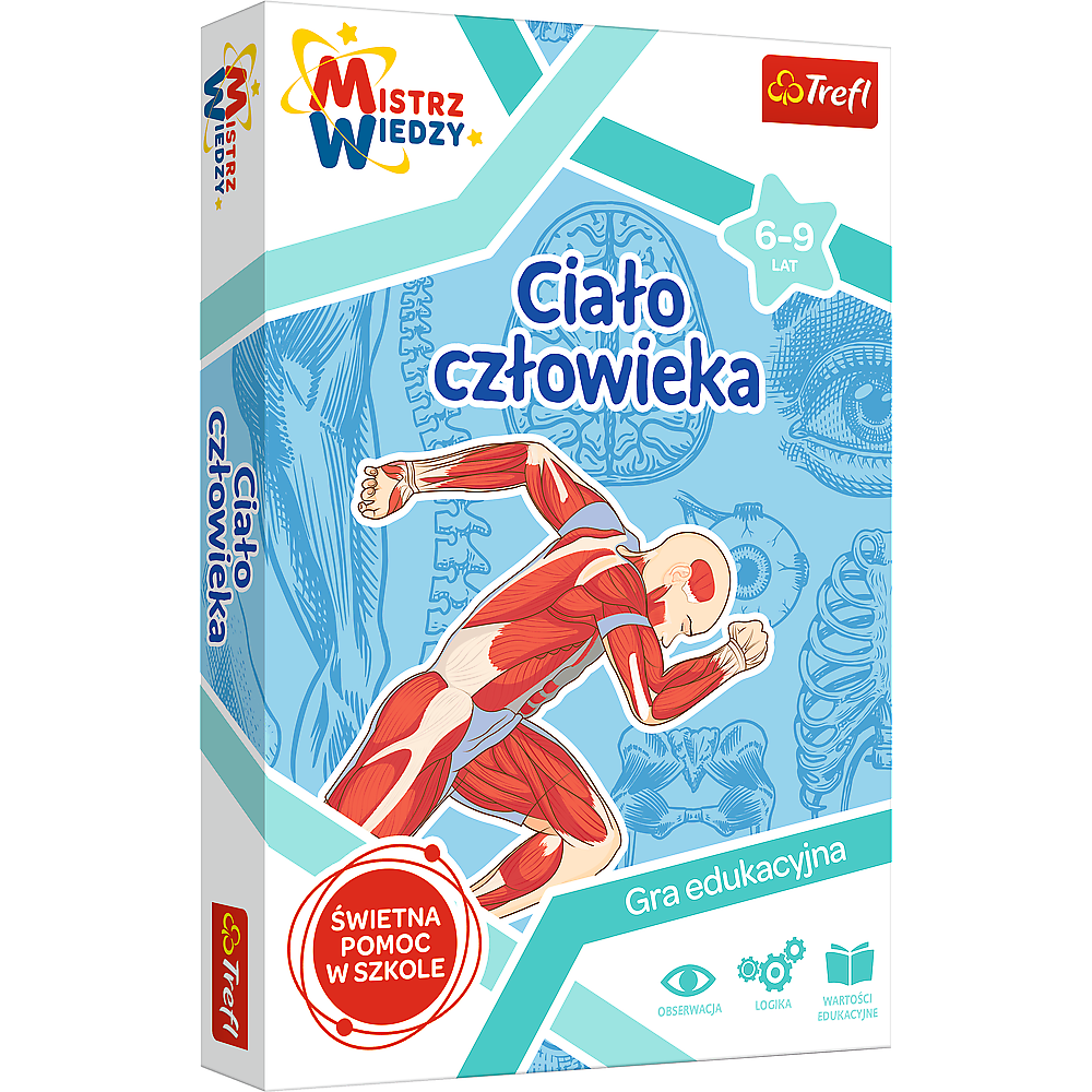 Vzdělávací hra Lidské tělo s plakátem a kartami – Trefl