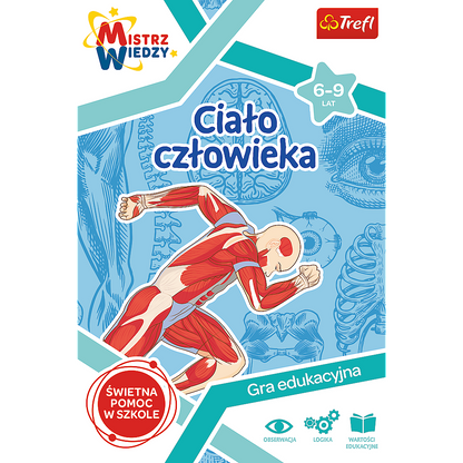Vzdělávací hra Lidské tělo s plakátem a kartami – Trefl