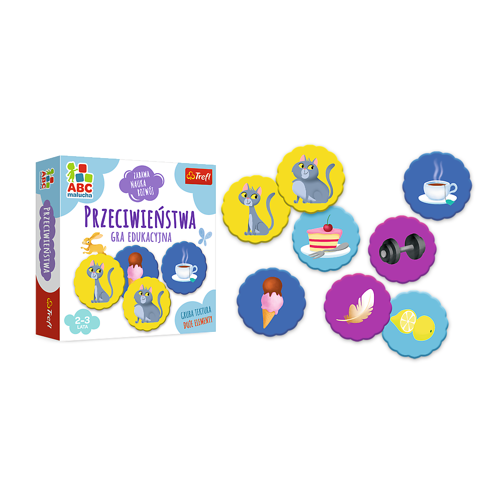 Vzdělávací hra Protiklady pro děti 2 3 roky – Trefl ABC Malucha