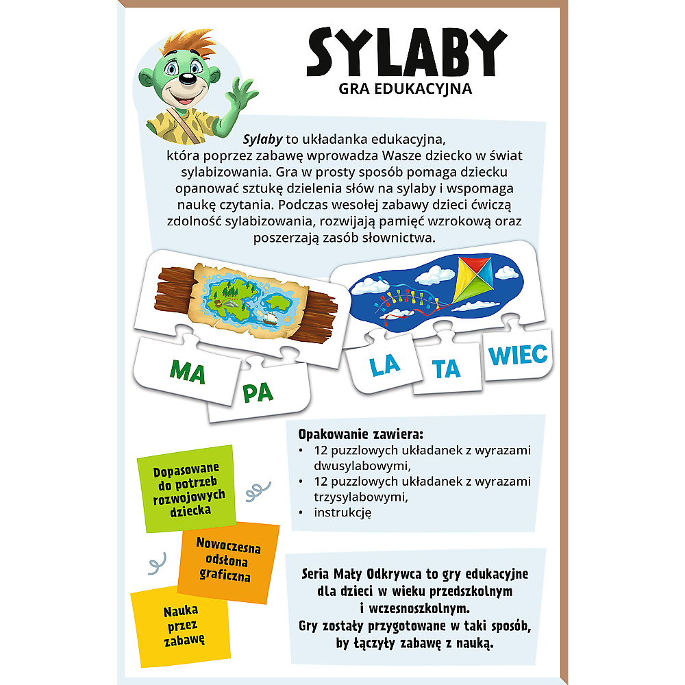 Vzdělávací hra Slabiky – pro předškoláky | Trefl