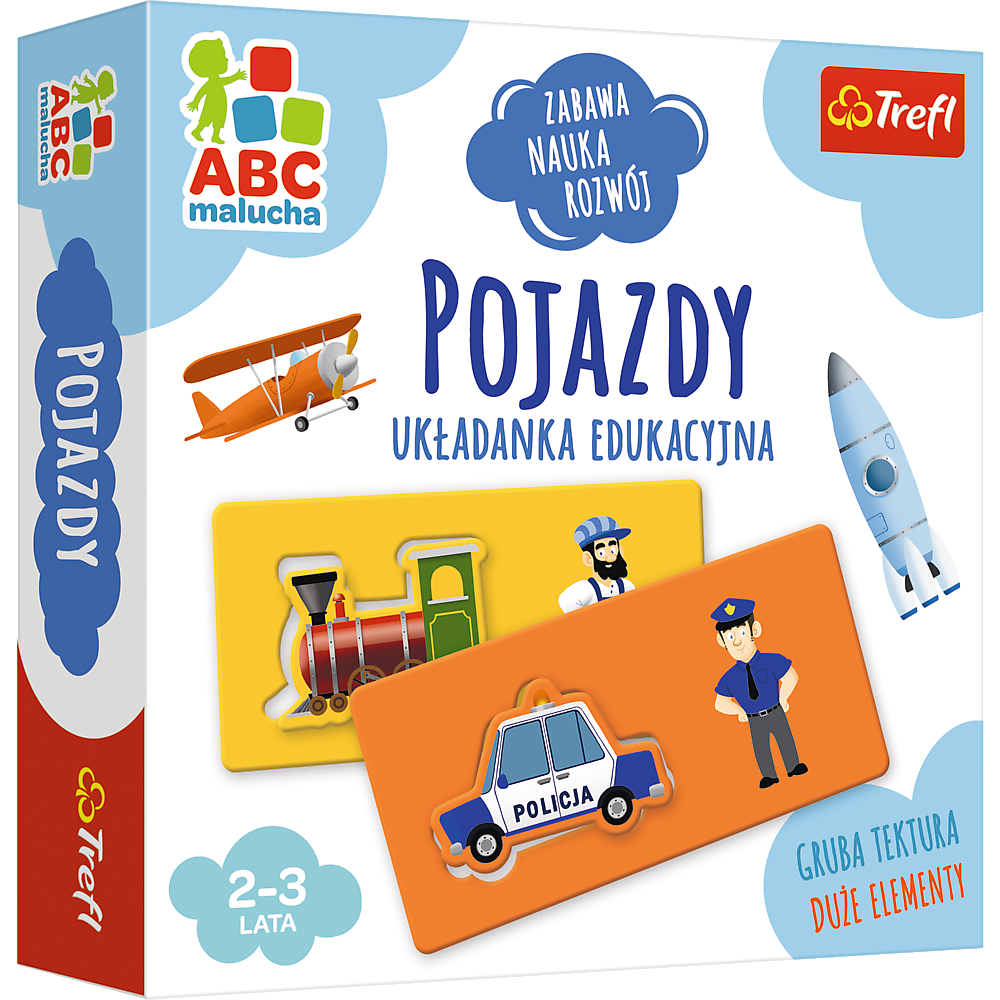 Vzdělávací hra Vozidla pro děti 2 3 roky puzzle – Trefl