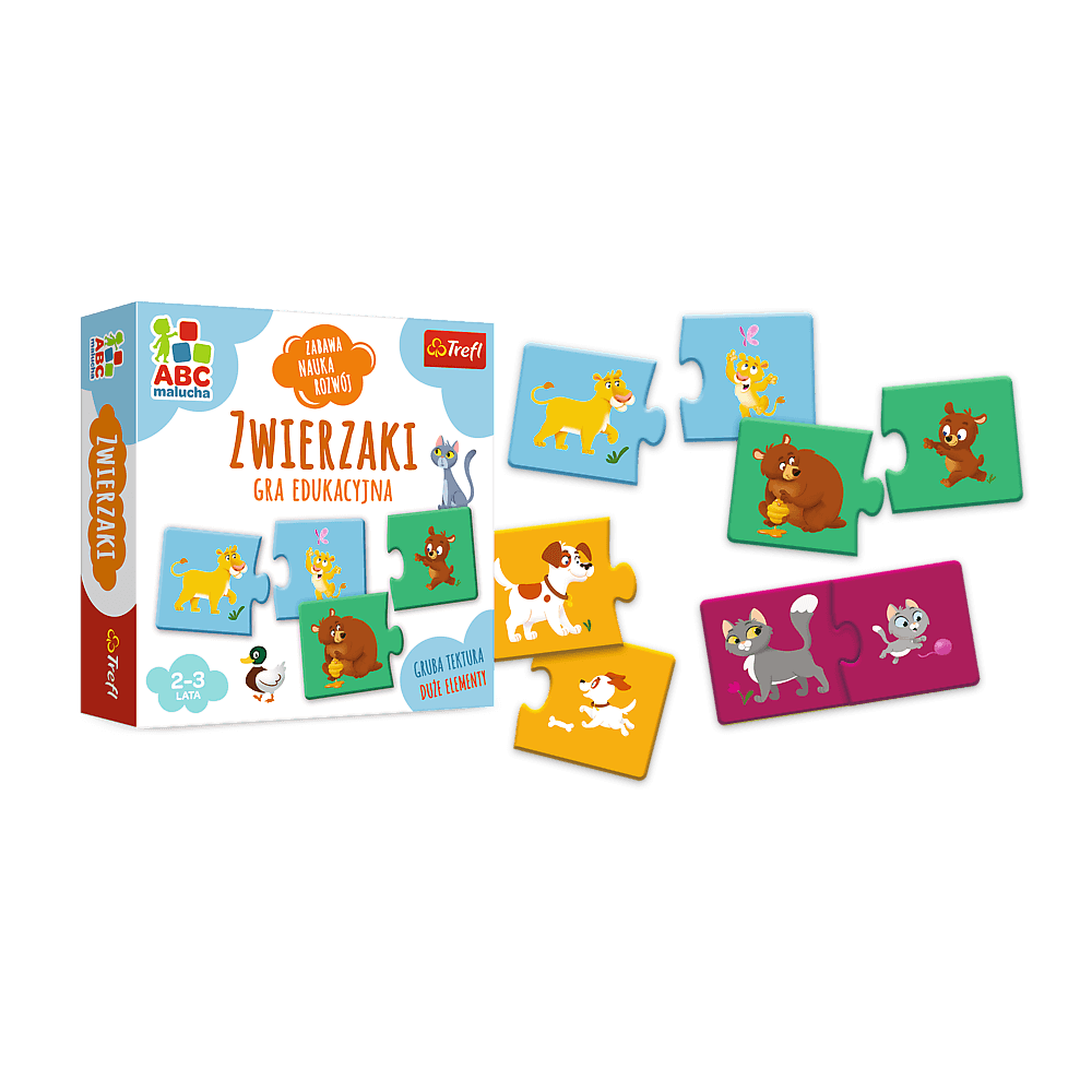 Vzdělávací hra Zvířátka puzzle pro děti 2 3 roky – Trefl
