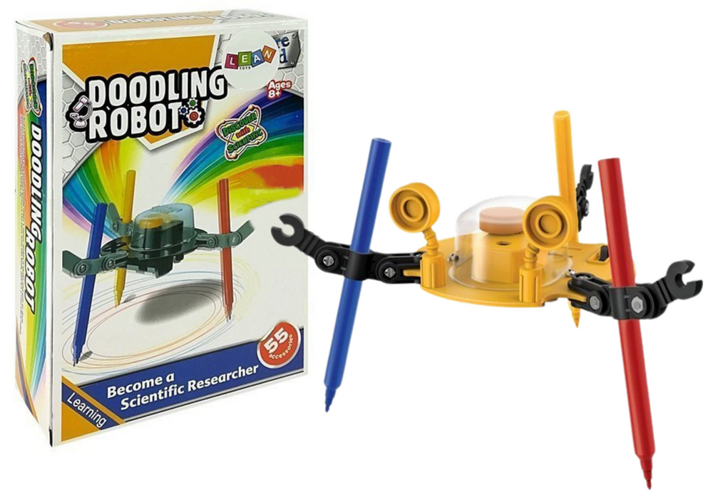 Vzdělávací kreslicí robot DIY stavebnice 55 dílů od 8 let