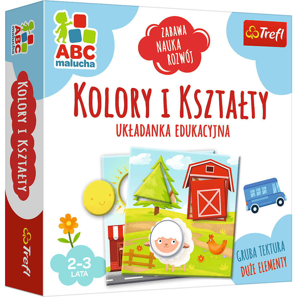 Vzdělávací puzzle Barvy a tvary s figurkami pro děti 2 3 roky – Trefl