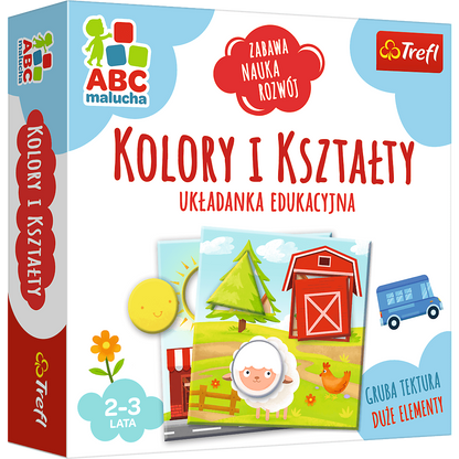 Vzdělávací puzzle Barvy a tvary s figurkami pro děti 2 3 roky – Trefl