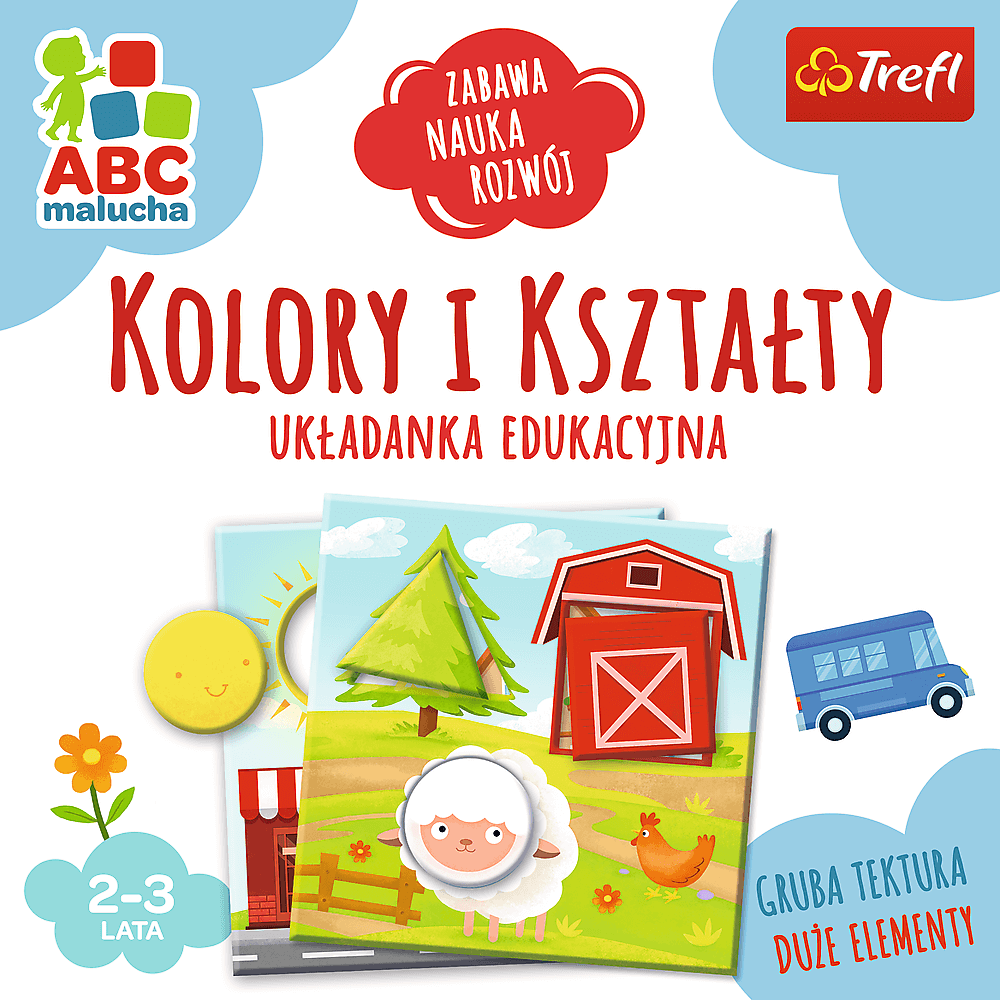 Vzdělávací puzzle Barvy a tvary s figurkami pro děti 2 3 roky – Trefl