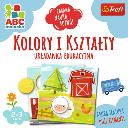 Vzdělávací puzzle Barvy a tvary s figurkami pro děti 2 3 roky – Trefl