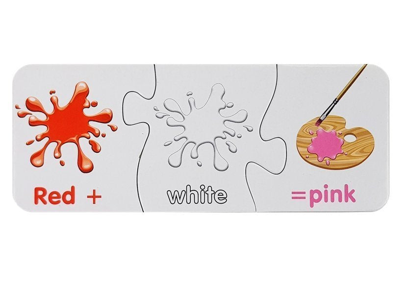 Vzdělávací puzzle barvy anglicky 10 spojení pro děti od 3 let