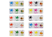 Vzdělávací puzzle barvy anglicky 10 spojení pro děti od 3 let