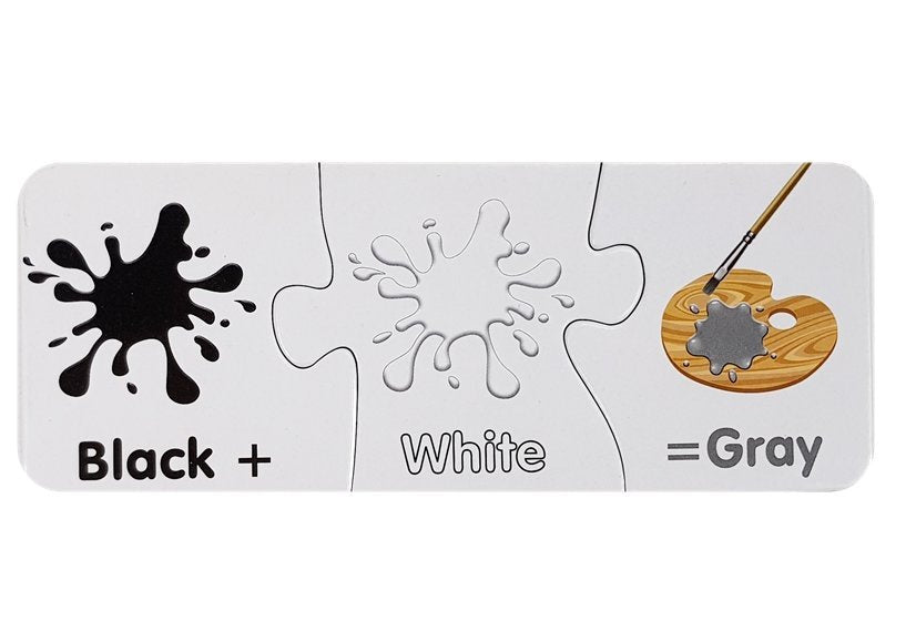 Vzdělávací puzzle barvy anglicky 10 spojení pro děti od 3 let