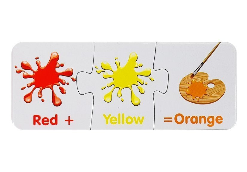 Vzdělávací puzzle barvy anglicky 10 spojení pro děti od 3 let
