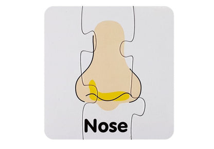 Vzdělávací puzzle části těla s anglickými nápisy 10 spojení
